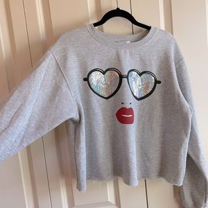 Lightweight cropped sweater - XL